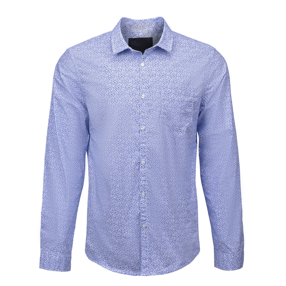 Men’s Print Shirt 100% Cotton Long Sleeve  Digital Print Shirt For Men GTCW107629G1