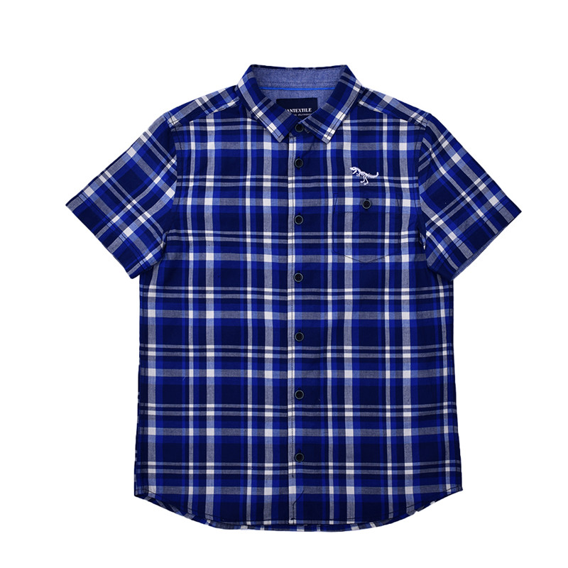 Boys Shirts Fashion Classic Casual Plaid Kids Summer Wear Clothes Children Tops