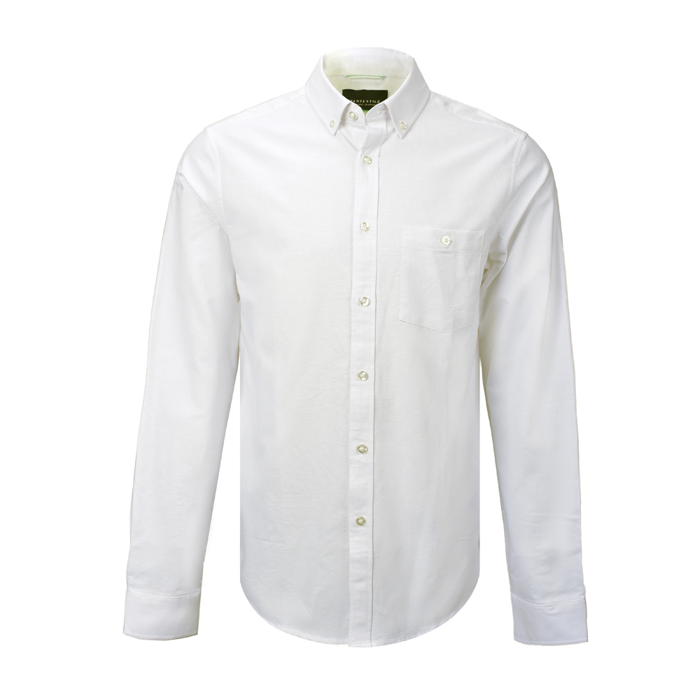 Men’s Shirt Organic 100% Cotton Oxford Easy Care Nice Quality Long Sleeve for Men GTCW107402G1