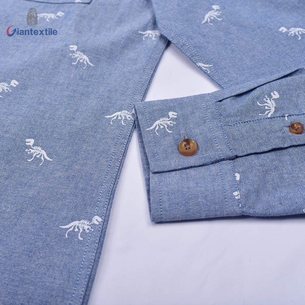 Spring Baby Fashion Animal Print Casual Shirt Boys Long Sleeve Shirt
