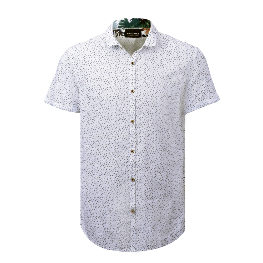 Men’s Print Shirt Short Sleeve Geometric Digital Print Shirt For Men GTCW107624G1