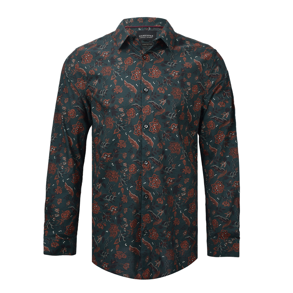 Men’s Shirt New Arrival Best Quality Rainforest Digital Print Comfortable Customised Personalized BPFW204005