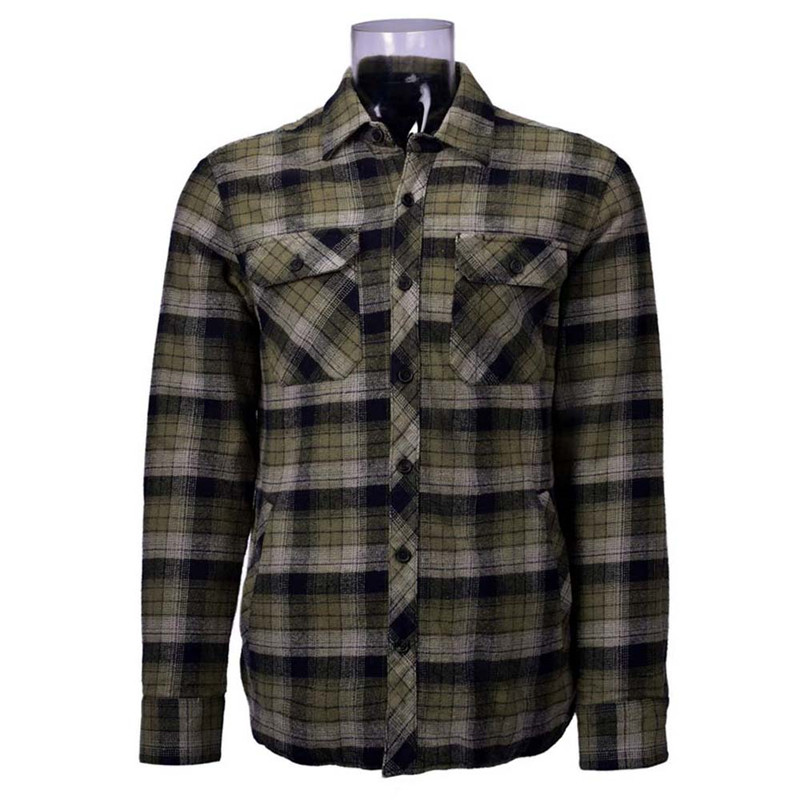Men's Winter Shirt 100% Cotton Flannel Long Sleeve Shirt Men's Shirt Jacket
