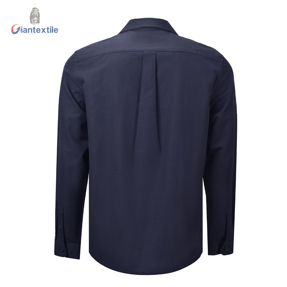 Men’s Shirt Solid Cotton Linen Blended Durable Retro Comfortable Good Quality With Two Pocket Long Sleeve GTCW107128G1