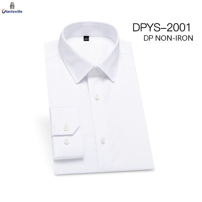 Ready to Ship 100% Cotton Men's Solid Shirts Anti-wrinkle Wrinkle Free Custom Dress Shirts For Men