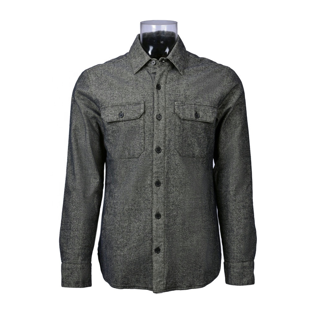 Men’s Winter Shirt 100% Cotton Flannel Long Sleeve Shirt Men’s Shirt Jacket GTCW106253G1