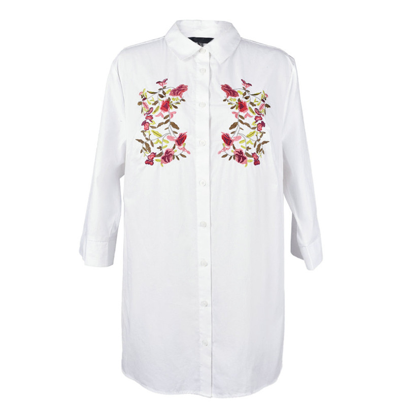 New Fashion Funky Long Sleeve Comfy Floral Women's Sexy  Shirt