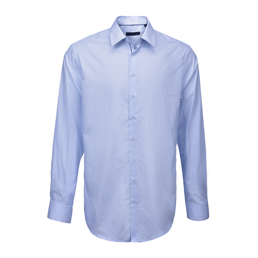 Men’s Print Shirt 100% Cotton Long Sleeve Dot Digital Print Shirt For Men GTCW107651G1