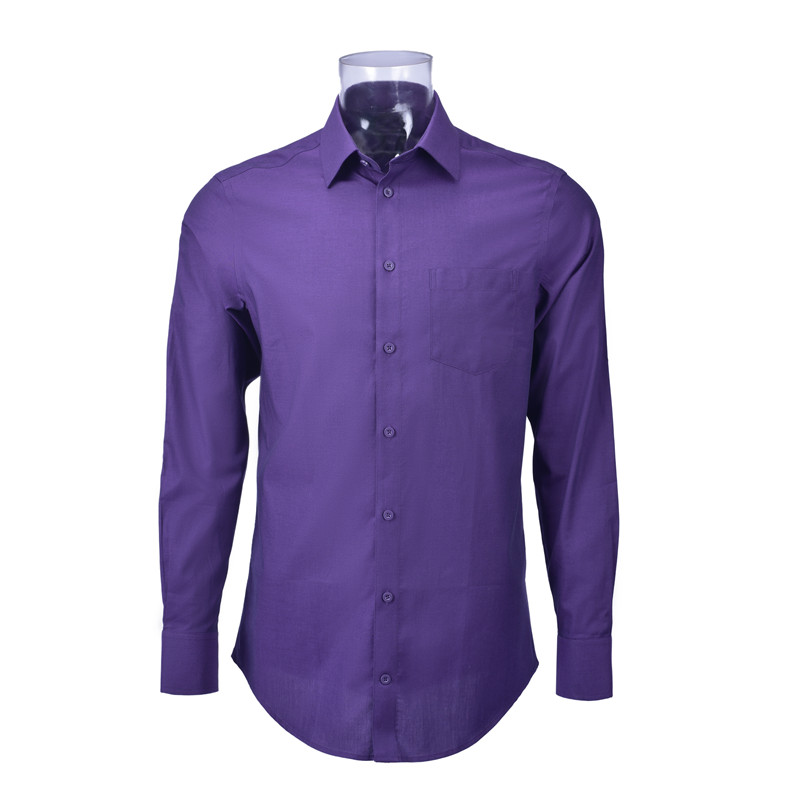 RTS 100% Cotton Men's Solid Twill Business Tuxedo Shirt Long Sleeve DP Non Iron Dress Shirt For Men
