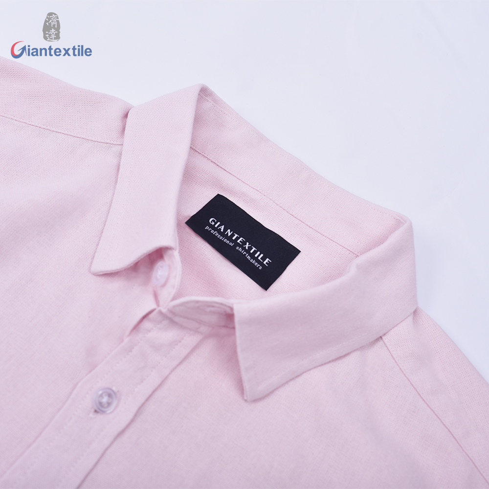 Brand Men’s Shirts 2021 Social Shirt Solid Color Basic Casual Shirt Men Stand Collar Slim Fit Clothing Top GTCW107682G1