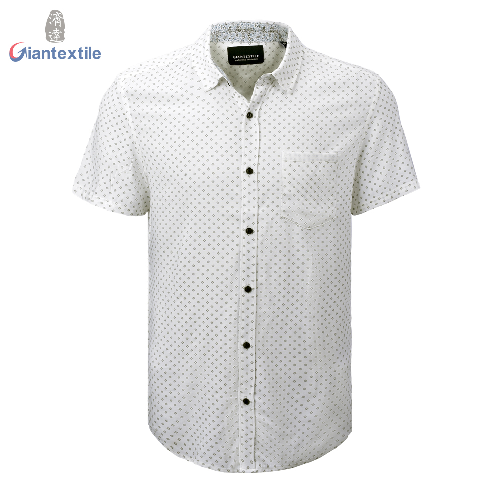 Men’s Print Shirt Short Sleeve Geometric Digital Print Shirt For Men ...