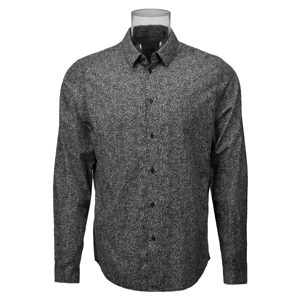 All Season Gear Men’s Print Shirt 100% Cotton Long Sleeve Line Print Shirt For Men GTCW105572G1