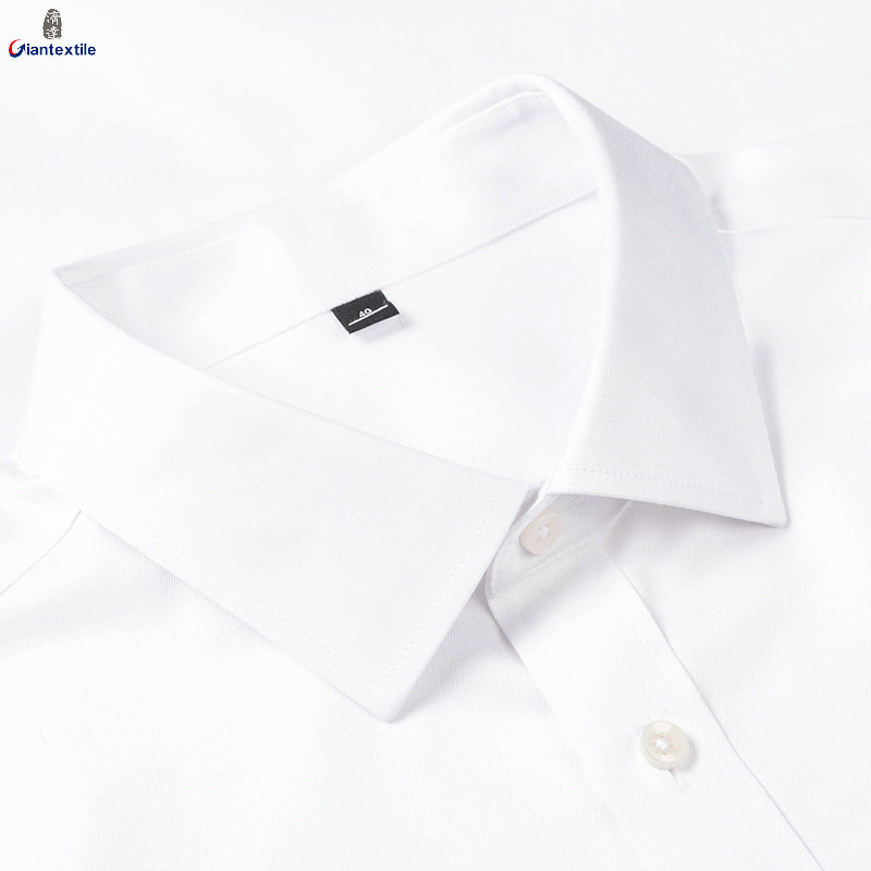 Ready to Ship 100% Cotton Men's Solid Shirts Anti-wrinkle Wrinkle Free Custom Dress Shirts For Men