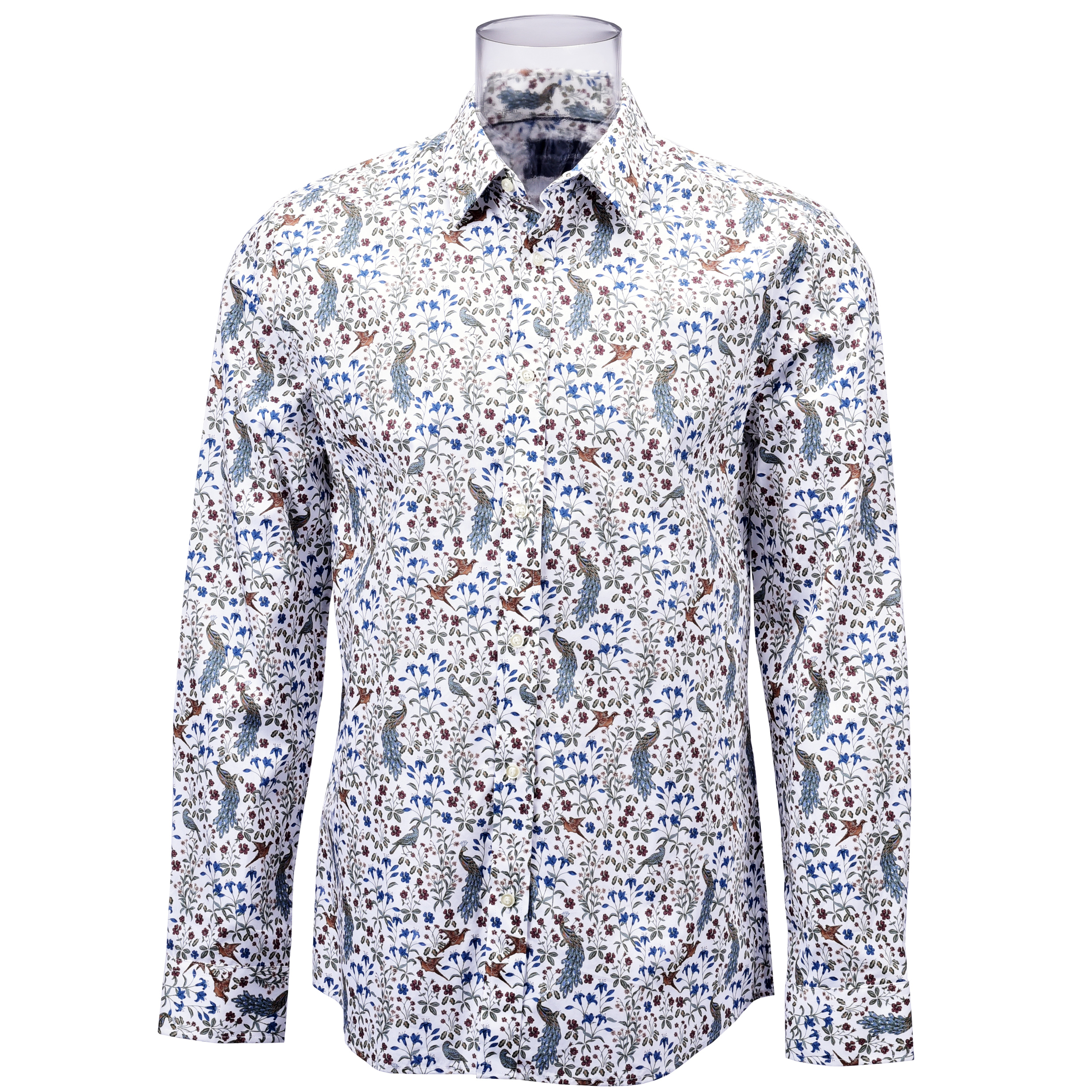 100% Cotton Men’s Print Shirt Long Sleeve Phoenix Digital Print Shirt For Men GTCW106819G1