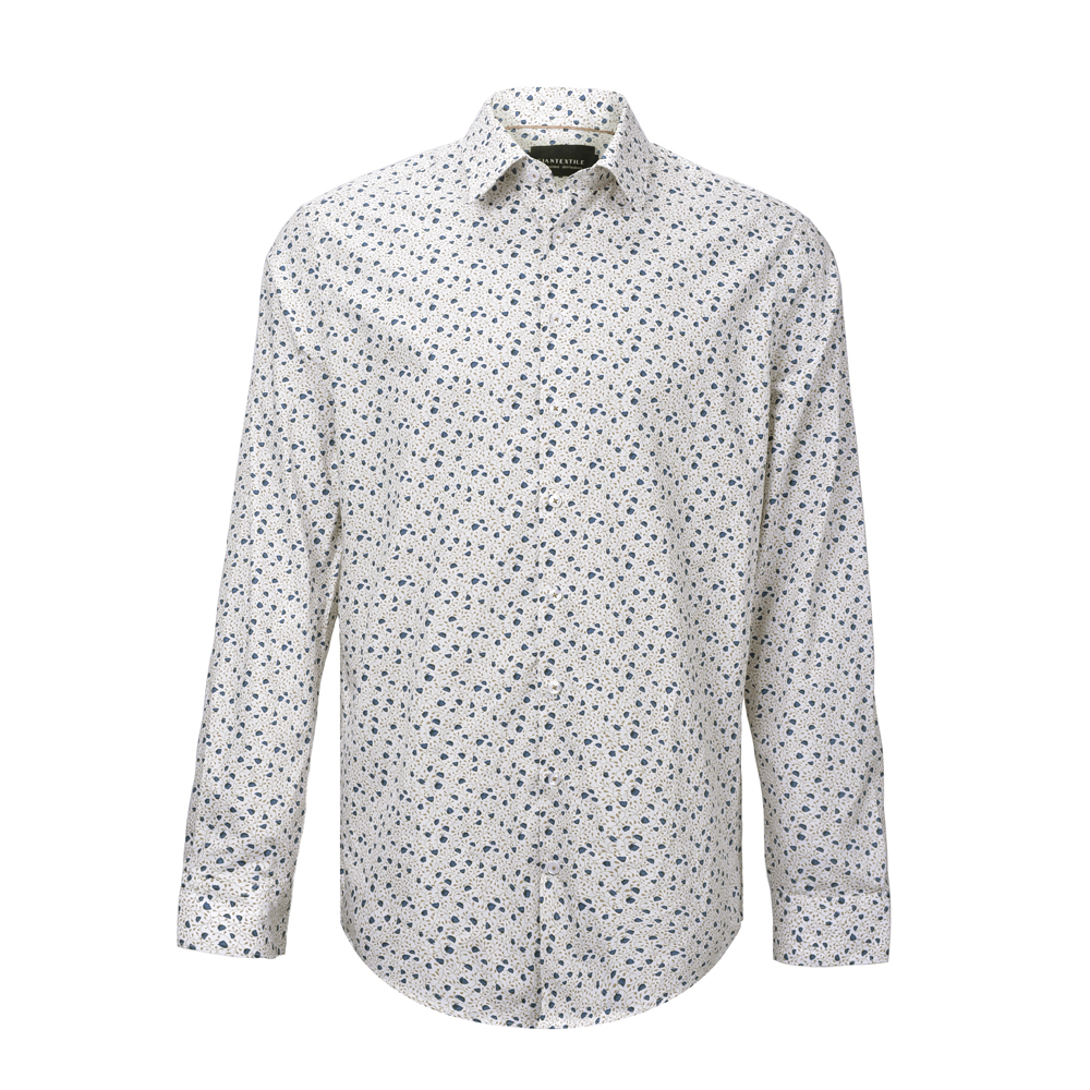 Modern Design Men’s Print Shirt Cotton Long Sleeve Floral Normal Print Shirt For Men GTCW107606G1