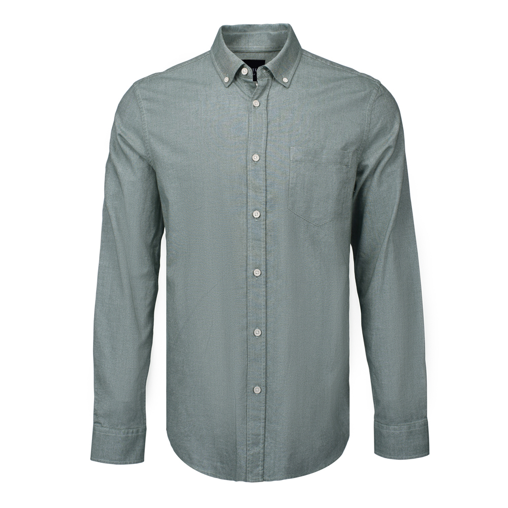 Hot Sale Men’s Casual Shirt 100% Cotton Long Sleeve Solid Oxford Shirt For Men GTCW107131G1