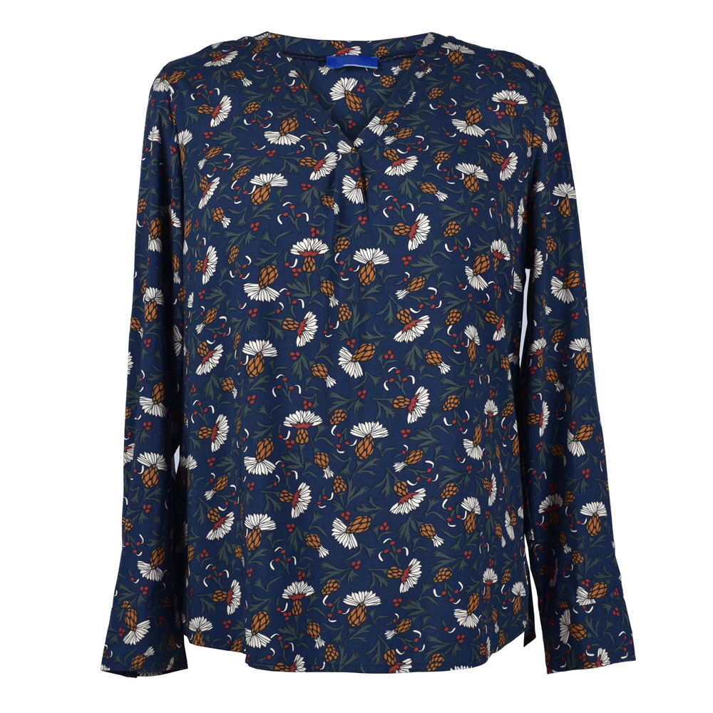 Women's Shirts Autumn New Europe and America Ladies Long Sleeve Shirt Fashion Floral Print