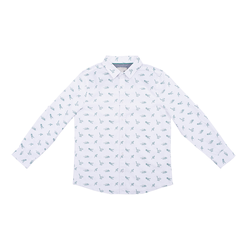 Spring Baby Fashion Print Casual Shirt Boys' Short Sleeve Shirt
